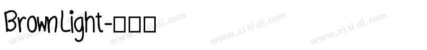 Brown Light字体转换
